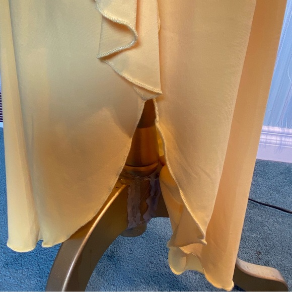 Rare Yellow Cut Out Open Back Maxi Dress - Picture 15 of 17